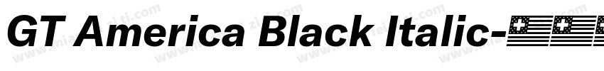 GT America Black Italic字体转换